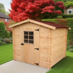Abri en bois massif certifié 1,98m² – panneaux 16mm + plancher – Habrita – Image 4