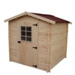 Abri de jardin en bois massif 3,80m² – madriers 20mm – Habrita – Image 3