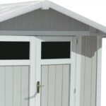 Abri de jardin en PVC 4,9m² UTILITY blanc et gris bleu Grosfillex – Image 9