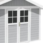 Abri de jardin en PVC 7,5m² DECO gris clair et blanc Grosfillex – Image 3