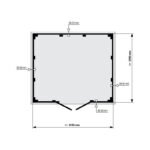 Abri de jardin en PVC 7,5m² DECO gris clair et blanc Grosfillex – Image 4