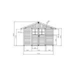 Abri de jardin en PVC 7,5m² DECO gris clair et blanc Grosfillex – Image 6