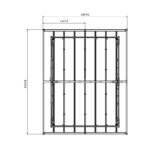 Abri de jardin en PVC 7,5m² DECO gris clair et blanc Grosfillex – Image 7