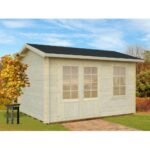 PALMAKO Abri de jardin Iris 9.6 m² avec plancher en bois massif 28 mm – Image 2