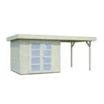 PALMAKO Abri de jardin Lara 6 m² + 5.9 m² en bois massif 28 mm – Image 4