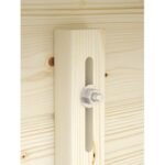 Abri de jardin Pila 7.6 m² en bois massif 28 mm - Gamme White Wood – Image 5