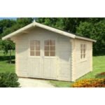PALMAKO Abri de jardin Sally 10.2 m² avec plancher en bois massif 44 mm – Image 2