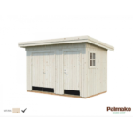 PALMAKO Abri de rangement Kalle 6.6 m² avec plancher et deux compartiments
