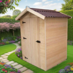 Abri en bois massif certifié 1,98m² – panneaux 16mm + plancher – Habrita – Image 6