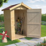 Abri en bois massif certifié 1,98m² – panneaux 16mm + plancher – Habrita – Image 9