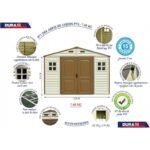 Abri de jardin en PVC WoodStyle Premium 7,68m² Duramax – Image 5