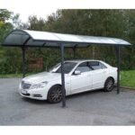 Carport 1 voiture 14,62m² en aluminium et polycarbonate 6mm ANTI-UV – Habrita – Image 3