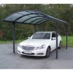 Carport 1 voiture 14,62m² en aluminium et polycarbonate 6mm ANTI-UV – Habrita – Image 4