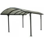 Carport 1 voiture 14,62m² en aluminium et polycarbonate 6mm ANTI-UV – Habrita