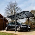 Carport 1 voiture 14,62m² en aluminium et polycarbonate 6mm ANTI-UV – Habrita – Image 7