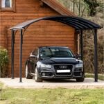 Carport 1 voiture 14,62m² en aluminium et polycarbonate 6mm ANTI-UV – Habrita – Image 11