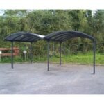 Carport 2 voitures en aluminium et polycarbonate 6mm ANTI-UV – Habrita – Image 4