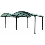 Carport 2 voitures en aluminium et polycarbonate 6mm ANTI-UV – Habrita – Image 9