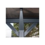 Carport en aluminium anthracite 3×6,47m et polycarbonate 6mm X-METAL – Image 7