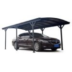 Carport en aluminium anthracite 3×6,47m et polycarbonate 6mm X-METAL – Image 8