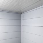 Abri Telluria en acier galvanisé gris 9,8m² avec double porte Eleganto 3330 – Image 3