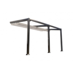 COULEURS DU MONDE - Pergola adossée ANTIGUA - 3 x 4 mètres - Structure seule
