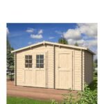 EDEN PARTENAIRE JARDIN Abri de jardin Bleuet L bois naturel sans plancher 380 x 380 cm – Image 2