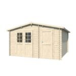 EDEN PARTENAIRE JARDIN Abri de jardin Bleuet L bois naturel sans plancher 380 x 380 cm – Image 4