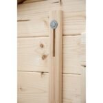 EDEN PARTENAIRE JARDIN Abri de jardin Coquelicot L avec auvent en bois naturel sans plancher 309 x 596 cm – Image 5