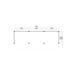 Abri de jardin Boekelo Mélèze Douglas Brut 900 x 340 cm – Image 2