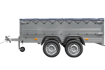 Garden Trailer 264/2 KIPP – Remorque double essieu avec bâche grise, ridelles BIS, châssis H-0 et roue jockey – Image 7