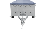Garden Trailer 264/2 KIPP – Remorque double essieu avec bâche grise, ridelles BIS, châssis H-0 et roue jockey – Image 5