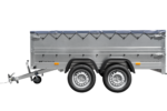 Garden Trailer 264/2 KIPP – Remorque double essieu avec bâche grise, ridelles BIS, châssis H-0 et roue jockey – Image 6