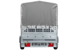 Grande remorque 230×125 Garden Trailer 230 KIPP avec bâche haute grise et ridelles grillagées – Image 7