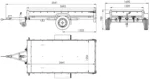 REMORQUE DE JARDIN 264 KIPP AVEC ROUE JOINTE, CÔTÉS GRILLÉS ET BÂCHE PLATE GRIS – Image 2