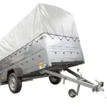 REMORQUE DE JARDIN 264 KIPP AVEC ROUE JOINTE, GLISSIÈRES BIS, CHÂSSIS H-800 ET COUVERCLE GRIS