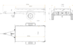 Remorque Garden Trailer 200 KIPP avec roue jockey et rehausses des ridelles – Image 2