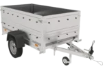 Remorque Garden Trailer 200 KIPP avec roue jockey et rehausses des ridelles