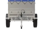 Remorque Garden Trailer 200 Kipp avec roue jockey, rehausses, châssis H-0 et bâche bleue – Image 4