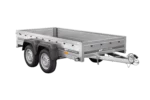 Remorque voiture 2 essieux UNITRAILER GARDEN TRAILER 264/2 KIPP avec roue jockey, côtés ridelles supplémentaires, châssis h-800 et bâche grise – Image 6