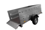Remorque auto avec rehausses de ridelles et roue jockey Garden Trailer 230 KIPP 2,30 x 1,25 m Unitrailer – Image 6