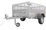 Remorque basculante  200×125 avec ridelles grillagées et roue jockey – Garden Trailer 201 KIPP – Image 2