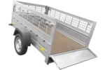 Remorque basculante  200×125 avec ridelles grillagées et roue jockey – Garden Trailer 201 KIPP – Image 5