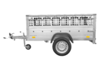 Remorque grillagée 200×106 Garden Trailer 200 KIPP avec bâche grise et roue jockey – Image 6