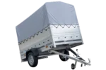 Remorque haute avec rehausses de ridelles et bâche haute – 2,30 x 1,25 m – Garden Trailer 230 KIPP