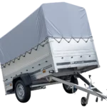 Remorque haute avec rehausses de ridelles et bâche haute – 2,30 x 1,25 m – Garden Trailer 230 KIPP