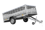Remorque légère 264×150 UNITRAILER GARDEN 265 KIPP avec ridelles grillagées et bâche grise