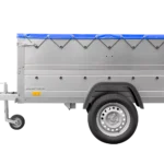 Remorque neuve 200×106 avec bâche plate, rehausses de ridelles et roue jockey – Garden Trailer 200 KIPP