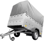 Remorque simple essieu 200×106 avec bâche haute, arceau, rehausses de ridelles et roue jockey – Garden Trailer 200 KIPP