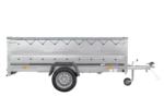 Remorque voiture 264×150 UNITRAILER GARDEN 265 KIPP avec ridelles BIS, cadre H-0 et bâche grise – Image 3